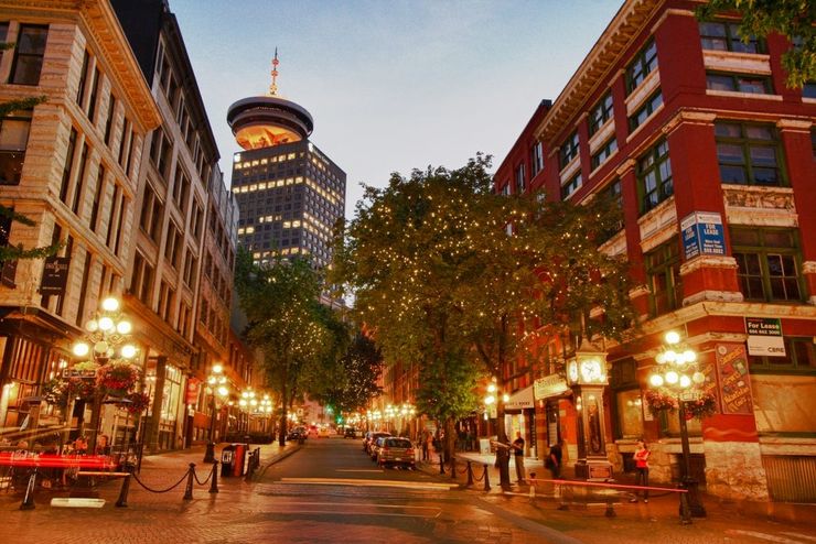 gastown at dusk