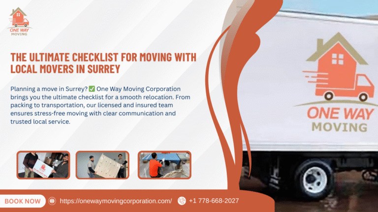 Ultimate Checklist for Moving with Local Movers in Surrey